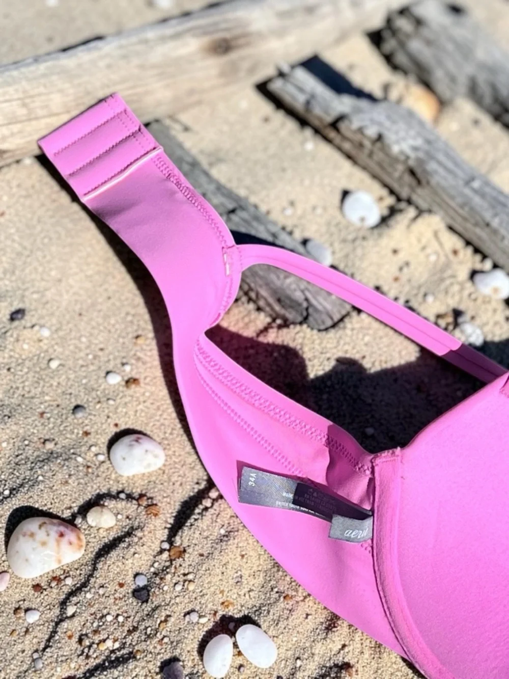 Aerie  Pink Push-Up Swim Top & Bikini Bottom Set - Picture 12 of 16